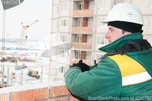 Image of builder foreman at construction site