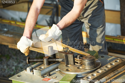 Image of Bending reinforcement metal rebar rods