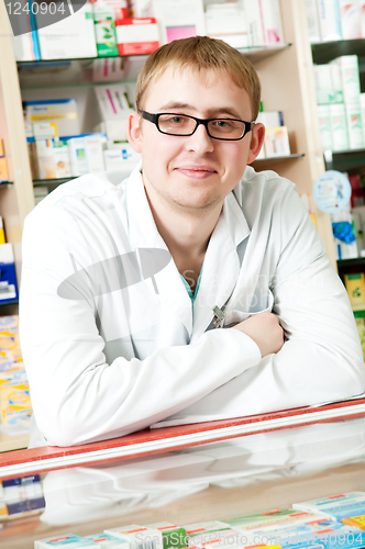 Image of Pharmacy specialist in drugstore