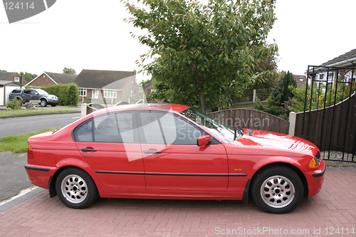 Image of red bmw sideview