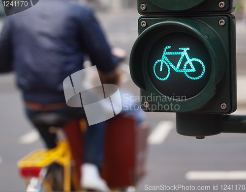 Image of Traffic light bike sign