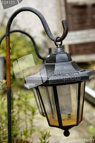 Image of solar powered garden lighting