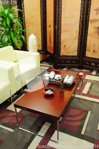 Image of Sofa and teatable