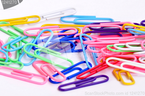 Image of Colorful Paper clips