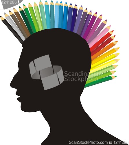 Image of Punk of color pencils