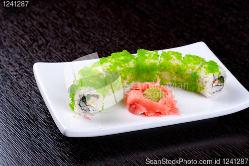 Image of sushi rolls