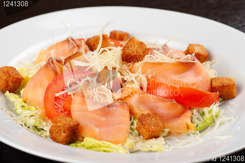 Image of smoked salmon filet salad