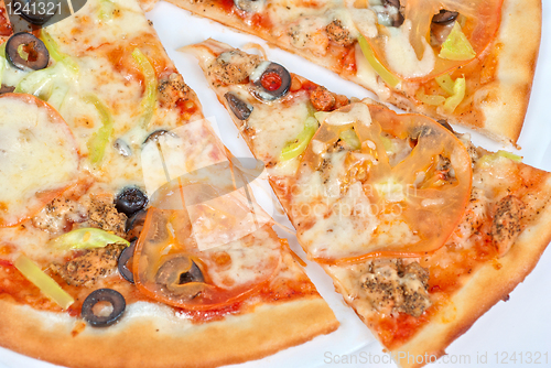 Image of seafood pizza