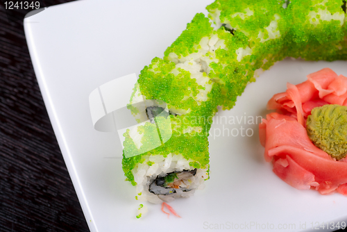 Image of sushi rolls