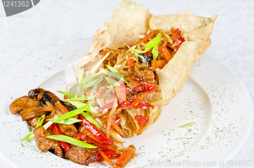 Image of Beef at sour-sweet sauce