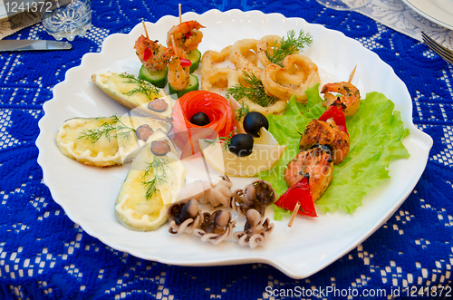 Image of seafood set