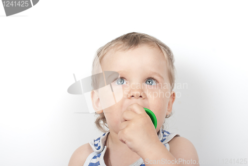 Image of boy with a toy