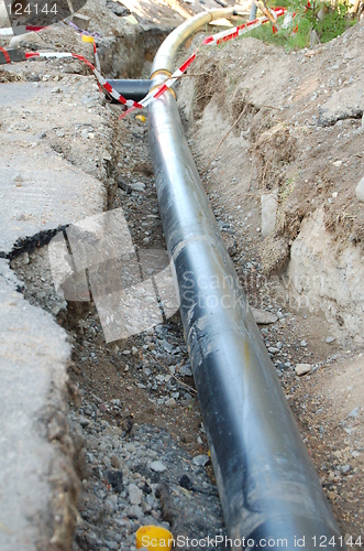 Image of District heating pipes