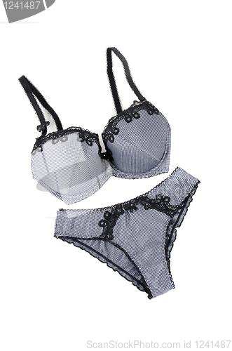 Image of Black and white lingerie