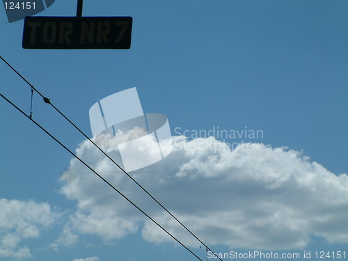 Image of  perfectly blue sky