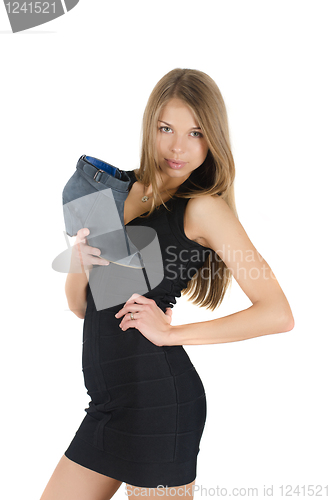 Image of woman with a shoe