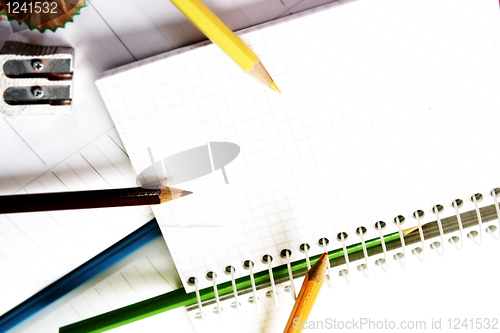 Image of Color pencil and agenda