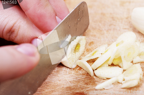 Image of Chopping the Garlic