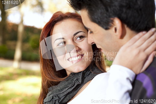 Image of Love and affection between a young couple