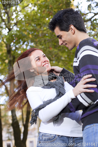 Image of Love and affection between a young couple