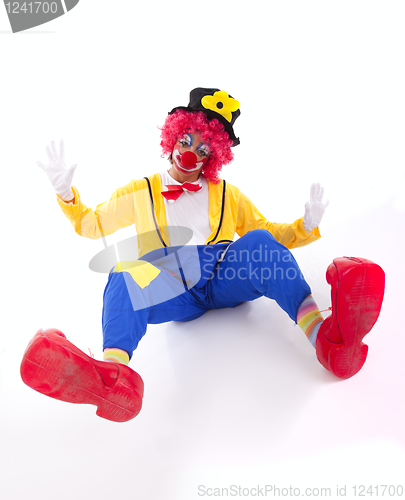 Image of Funny clown on the floor