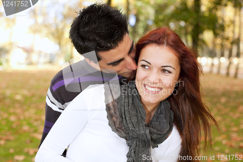 Image of Love and affection between a young couple