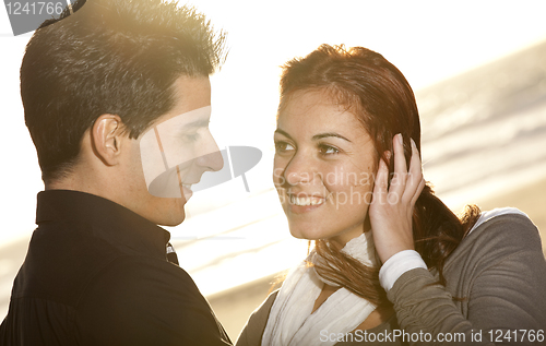 Image of Love and affection between a young couple