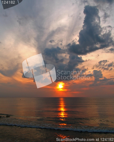 Image of evening on the sea