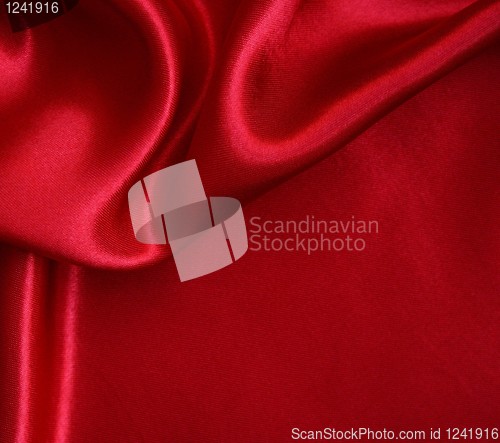 Image of Smooth Red Silk as background 