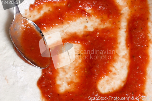 Image of Making pizza