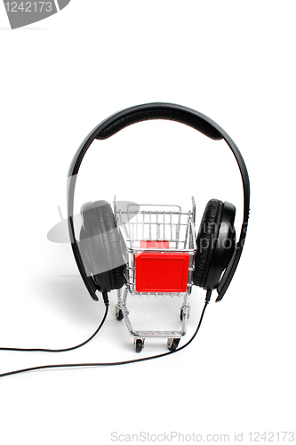 Image of Miniature shopping trolley