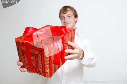 Image of Presenting a gift
