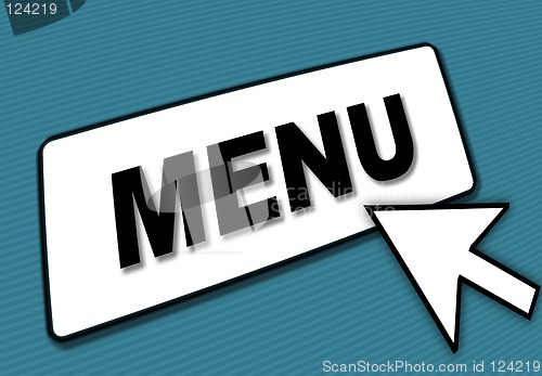 Image of Menu box and arrow