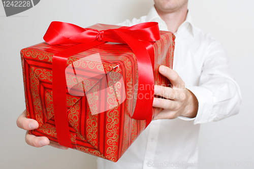 Image of Presenting a gift