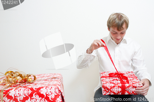 Image of Man with present