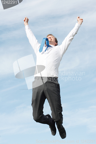 Image of Business man jumping