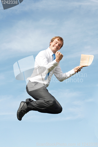 Image of Business man jumping