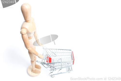 Image of Miniature shopping trolley