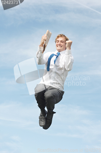 Image of Business man jumping