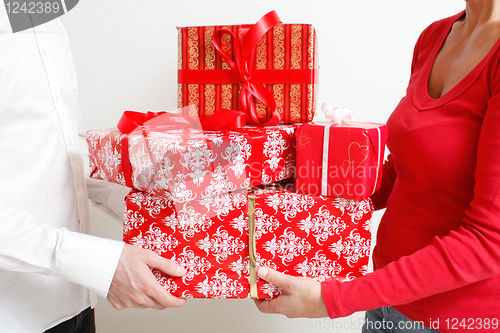 Image of Giving present