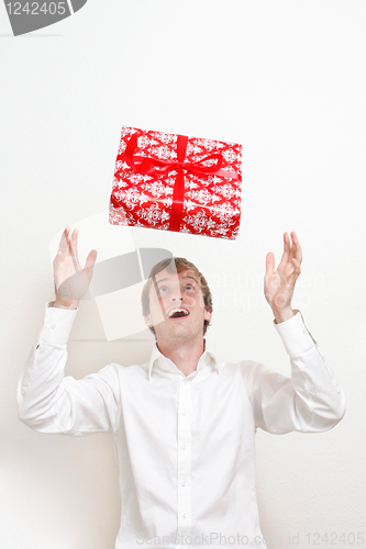 Image of Man with present