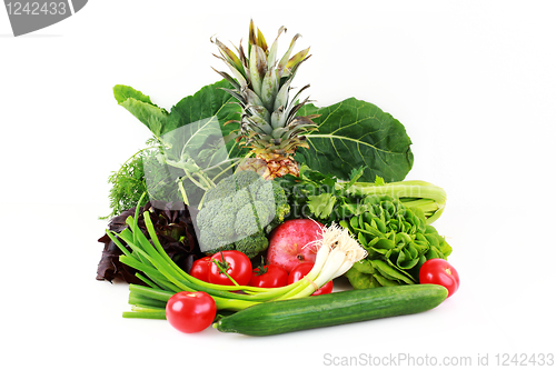 Image of Various vegetables and fruits 