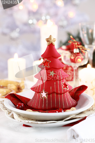 Image of Table setting for Christmas