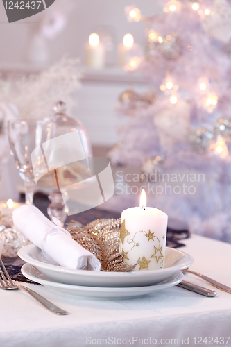 Image of Place setting for Christmas