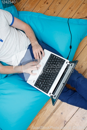 Image of Teenager with laptop