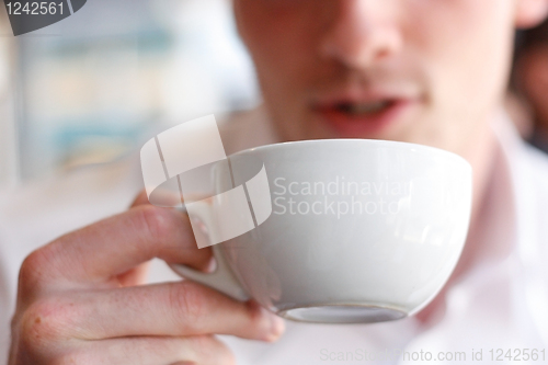 Image of Drinking coffee