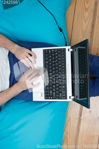 Image of Teenager with laptop