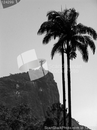 Image of Corcovado's Mountain in Rio de Janeiro,