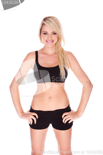 Image of fitness blonde woman