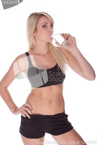 Image of fitness blonde woman